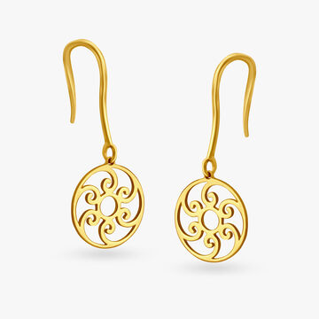 Dainty Floral Hoop Earrings for Kids