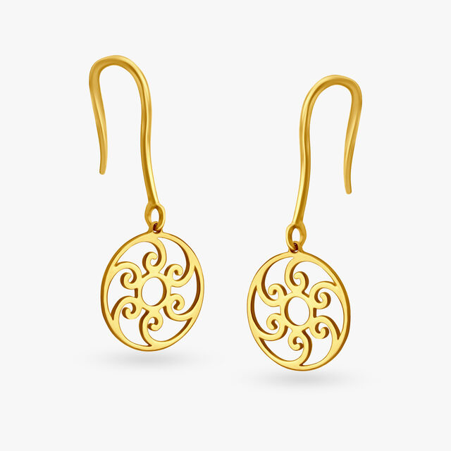 Dainty Floral Hoop Earrings for Kids