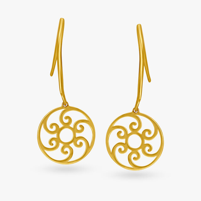 Dainty Floral Hoop Earrings for Kids
