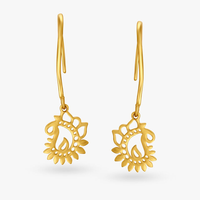Loopy Leaf Hoop Earrings for Kids