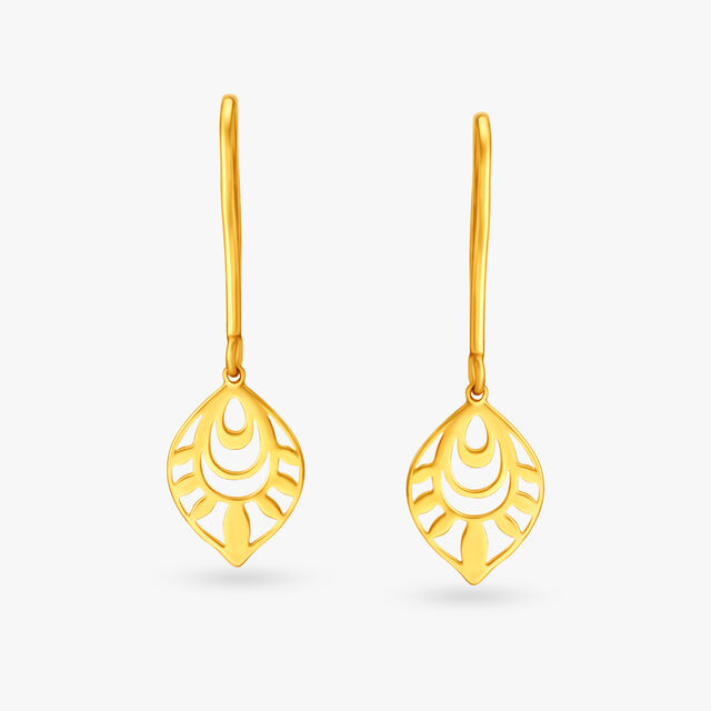 Petite Paisley Hoop Earrings for Kids