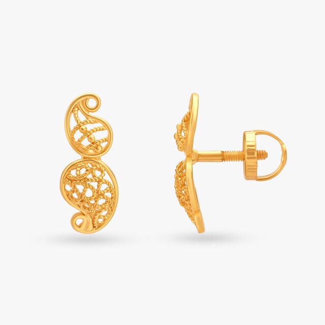 Sleek Almond Contour Studs