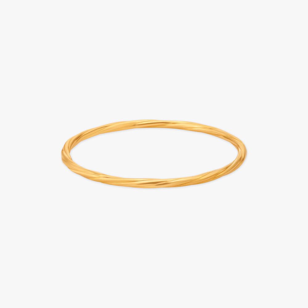 Buy Twisted Gold Bangle at Best Price Tanishq US