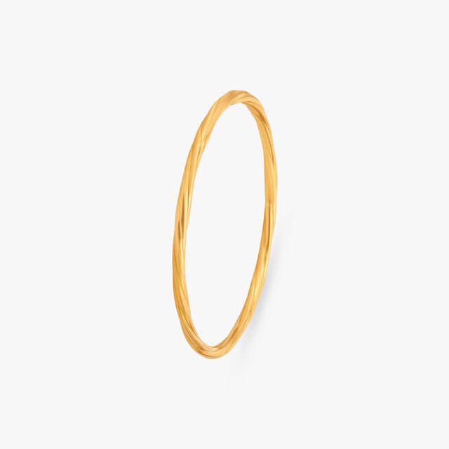 Twisted Gold Bangle 3