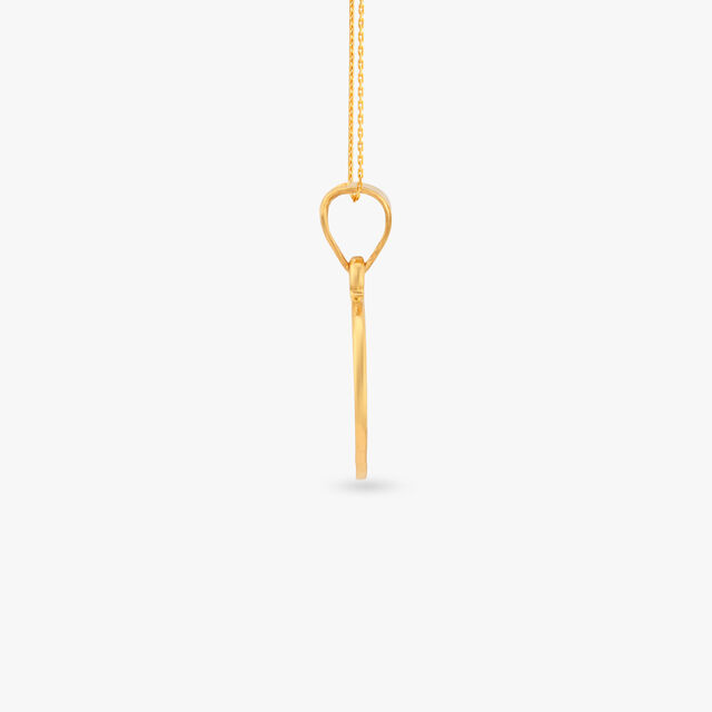 Yin-Yang Glow Gold Pendant for Kids 2