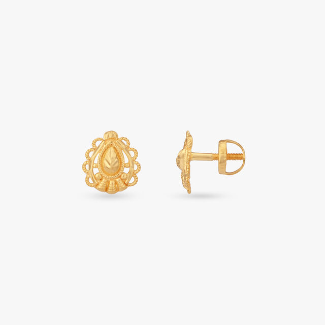 Little Gleam Gold Stud Earrings 2