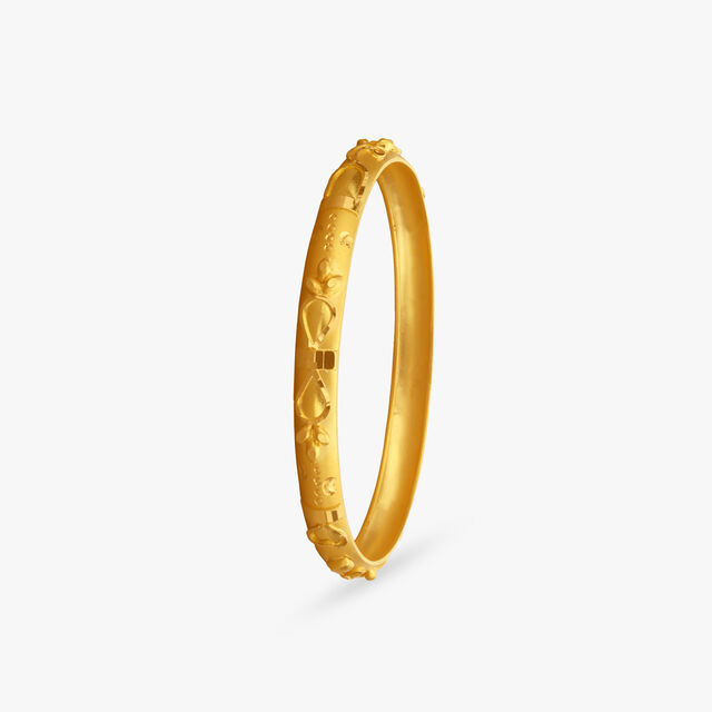 Petal Play Gold Bangles for Kids