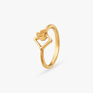 Little Butterfly Frame Gold Ring
