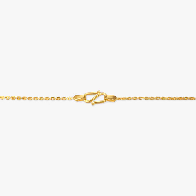 Daisy Drape Gold Pendant with Chain for Kids
