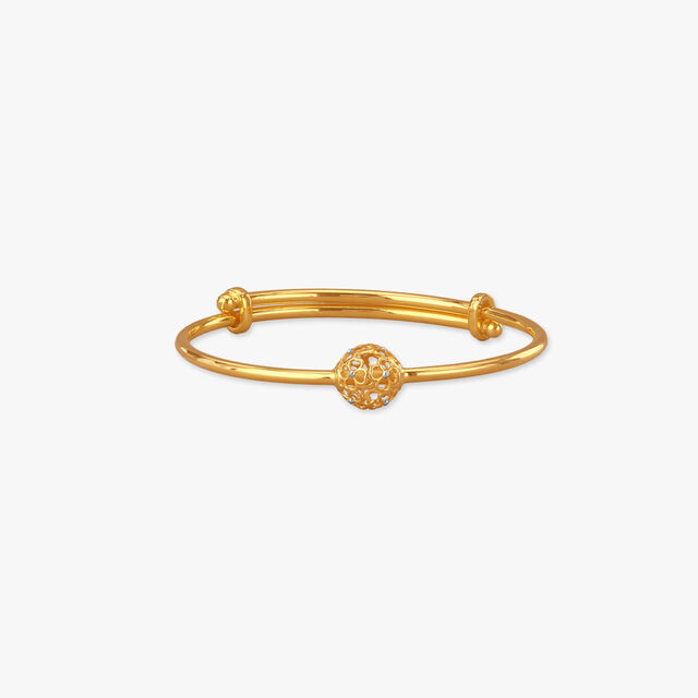 Golden Charm Gold Bangle for Kids 