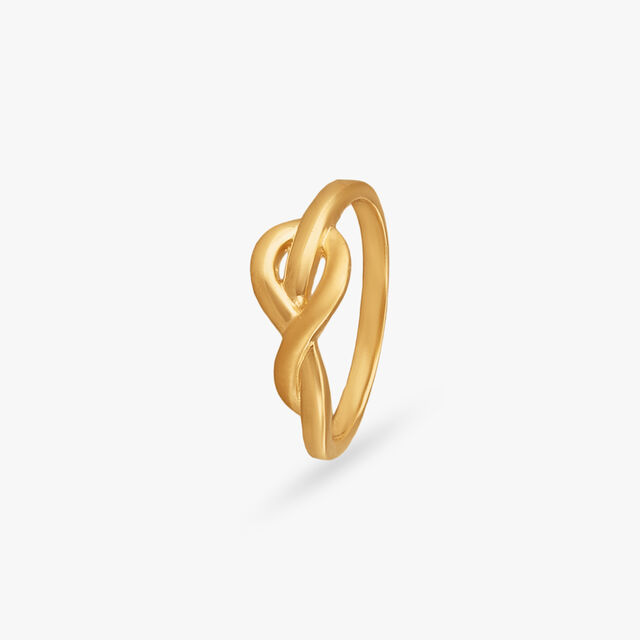 Tiny Twist Gold Ring for Kids