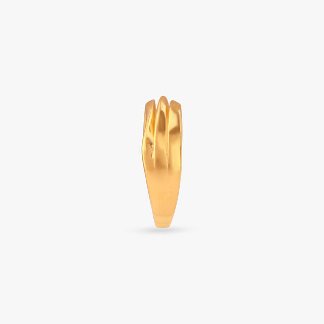 Twin Arc Gold Ring