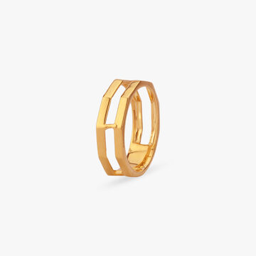 Bold Stride Gold Ring
