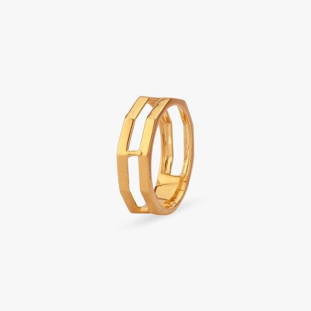 Bold Stride Gold Ring