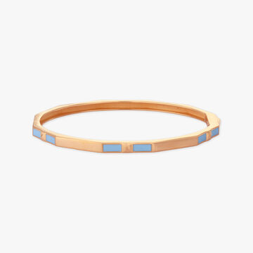 Azure Line Gold Bangle