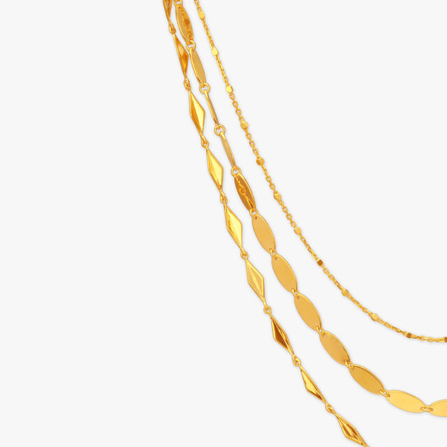 Sculpted Layers Gold Chain