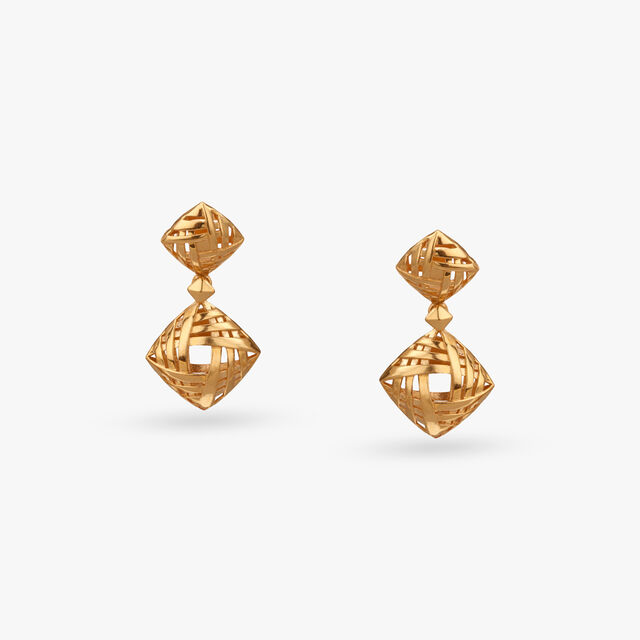 Radiant Structure Gold Necklace Set 4