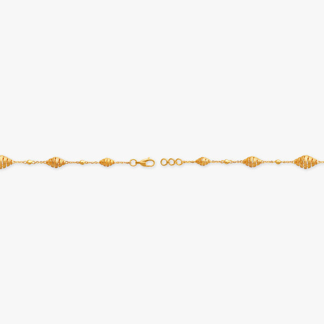 Twisted Helix Gold Bracelet