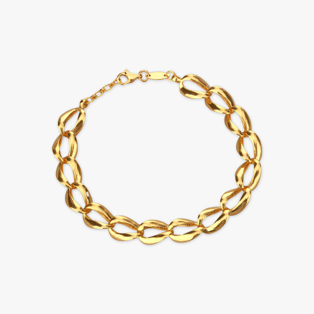 Entwined Brilliance Gold Bracelet