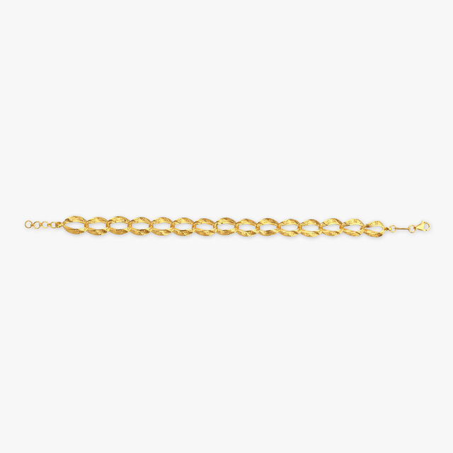 Entwined Brilliance Gold Bracelet