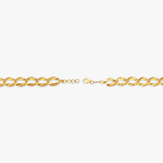 Entwined Brilliance Gold Bracelet