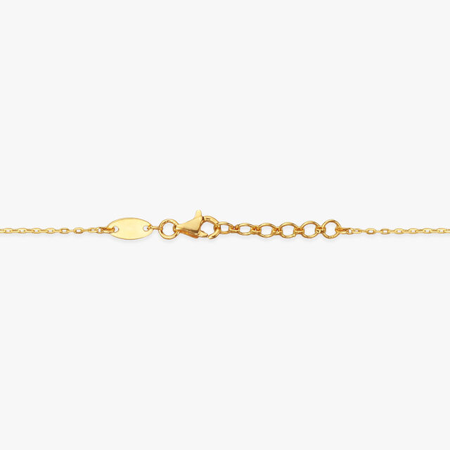 Petal Bloom Gold Pendant with Chain