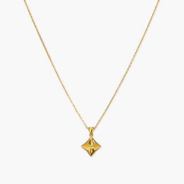 Tanishq 22KT Gold Pendant with Chain