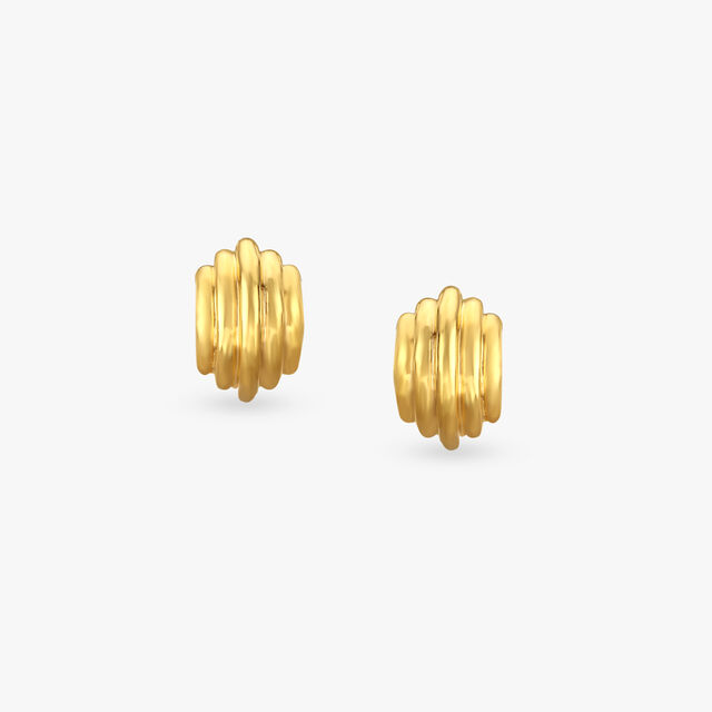Timeless Glow Gold Hoop Earrings 