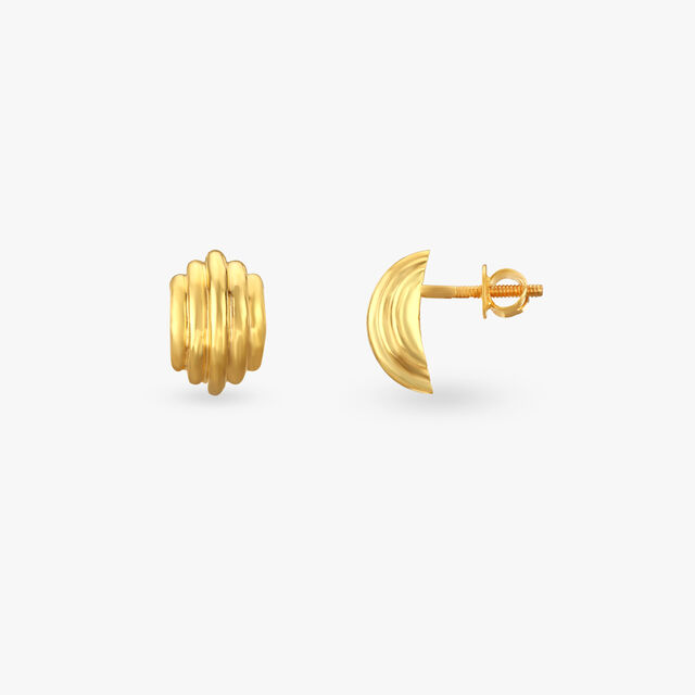 Timeless Glow Gold Hoop Earrings 2