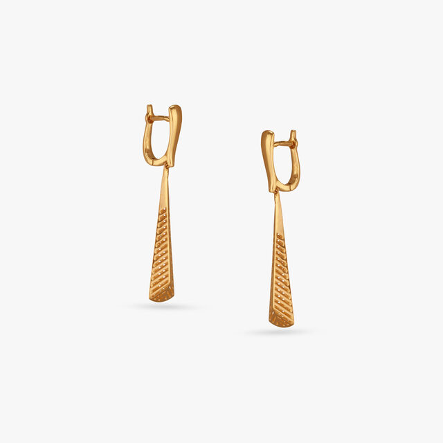 Timeless Taper Gold Hoop Earrings
