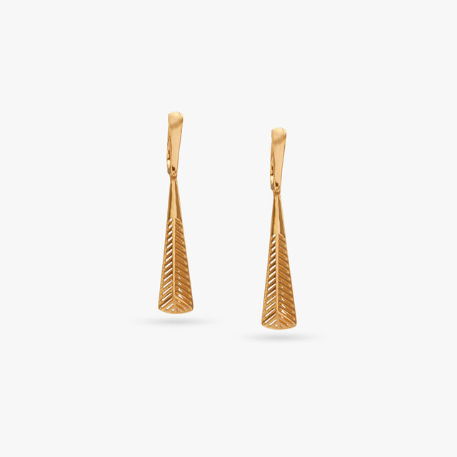 Timeless Taper Gold Hoop Earrings