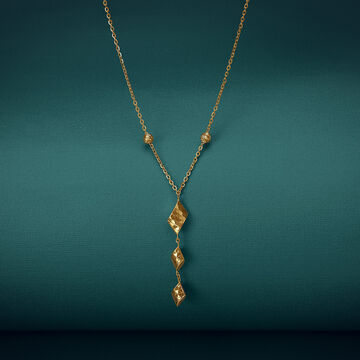 Sculpted Shine Gold Necklace