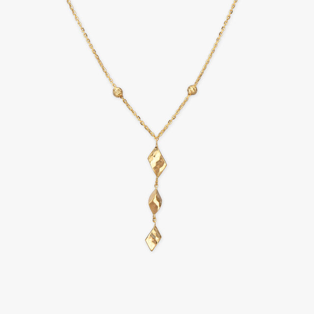 Sculpted Shine Gold Necklace 2