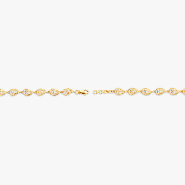 Elegant Teardrop Gold Bracelet