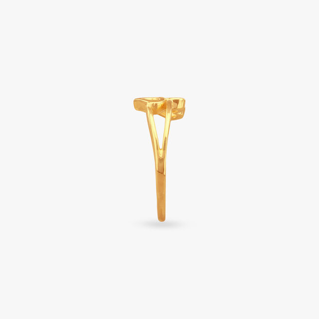 Twin Heart Gold Ring