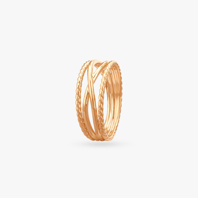 Twisted Wire Gold Ring