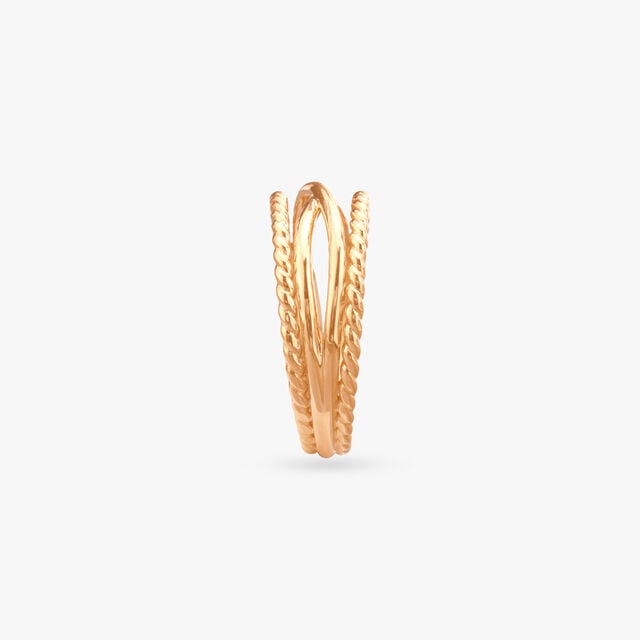 Twisted Wire Gold Ring