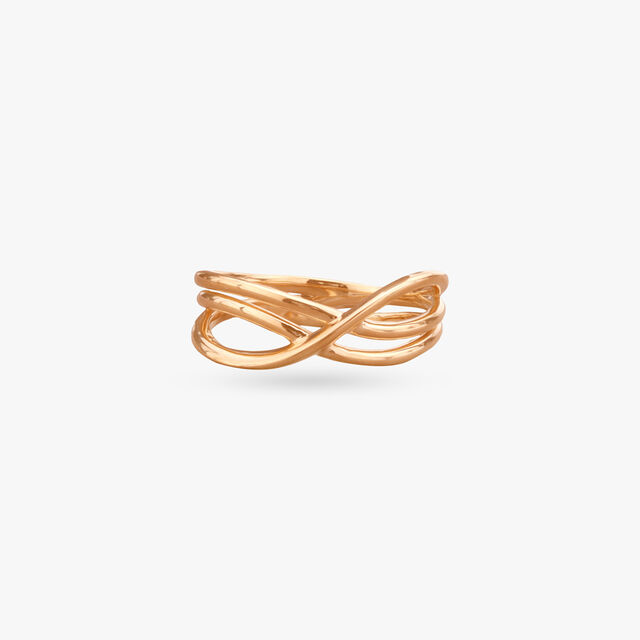 Elegant Intertwined Gold Ring