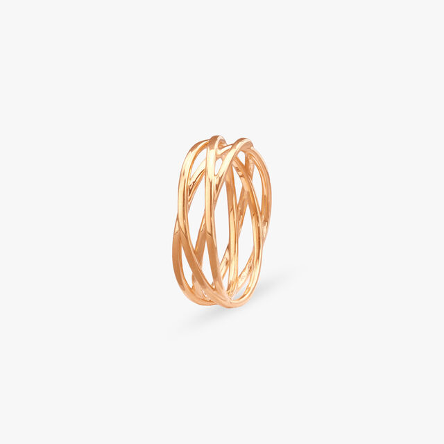Artistic Charm Gold Ring