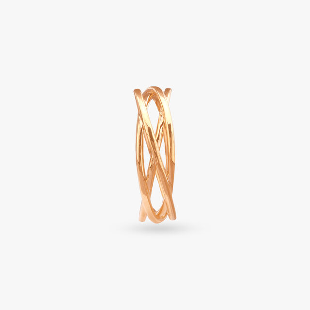 Artistic Charm Gold Ring