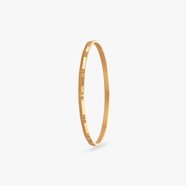 Sleek Mirage Gold Bangles