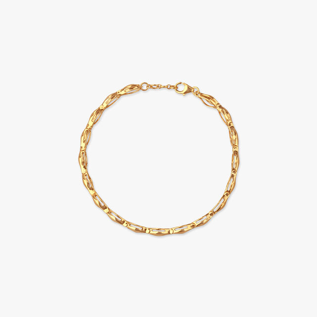 Molten Wave Gold Bracelet