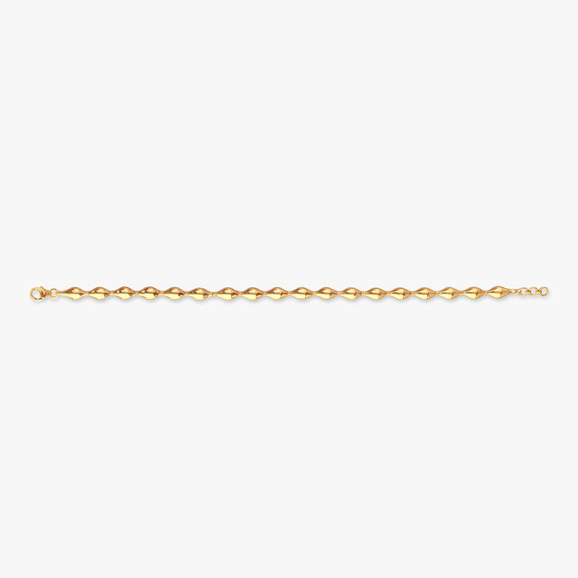 Molten Wave Gold Bracelet