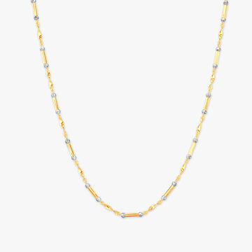 Swirl Link Gold Chain