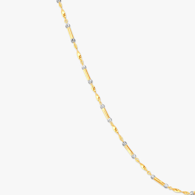 Swirl Link Gold Chain