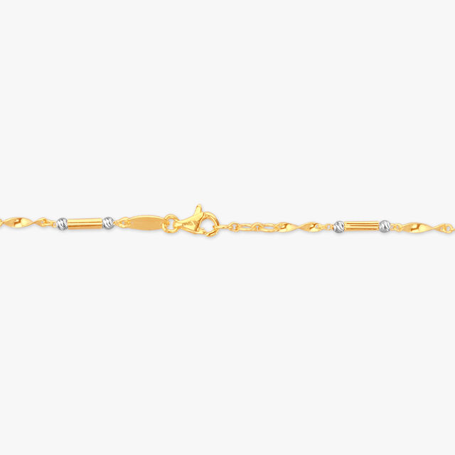 Swirl Link Gold Chain