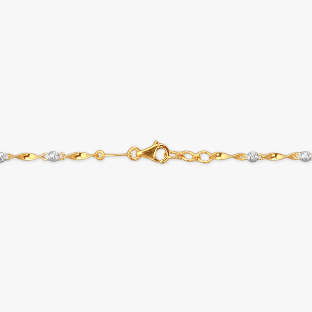 Textured Bead Gold Chain
