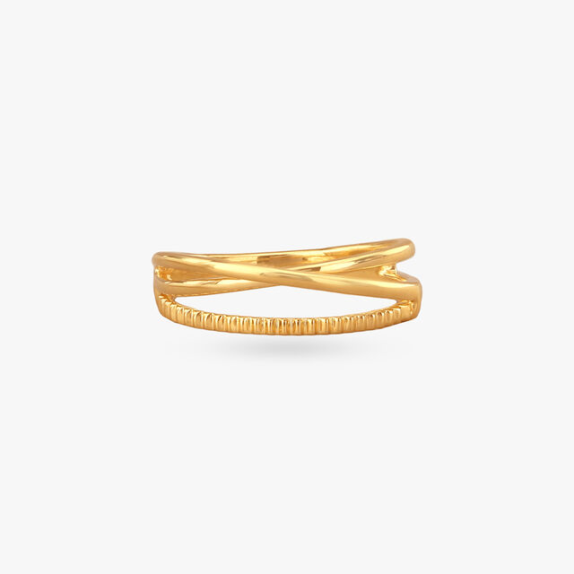 Linear Luxe Gold Ring 2