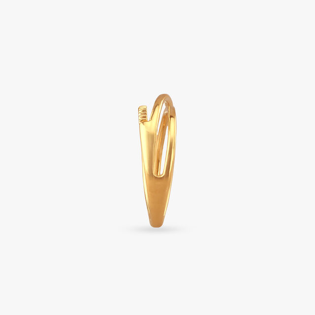 Linear Luxe Gold Ring 3