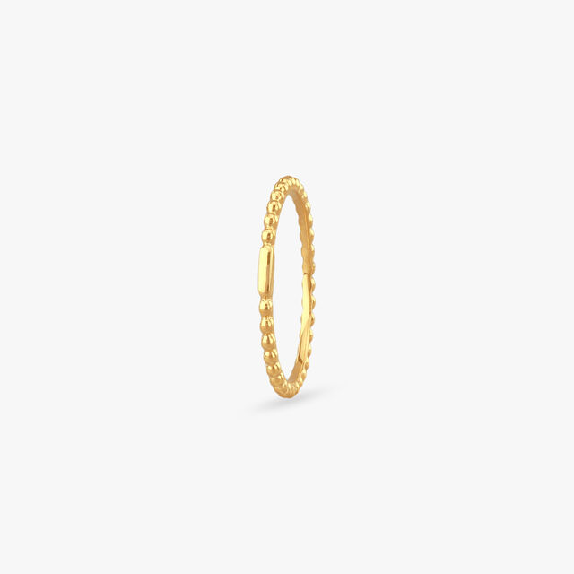 Beaded Bliss Gold Ring
